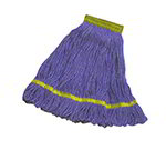 Carlisle 369442B14 Wet Mop Head - 4-Ply, Synthetic/Cotton Yarn, Yellow/Blue