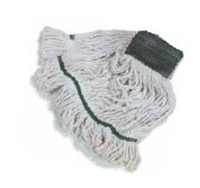 Carlisle 369817B00 4-Ply Mop Head w/ Cut-End & 5-in Head Band, Cotton Yarn, #24