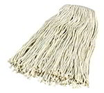 Carlisle 369824B00 4-Ply Mop Head w/ Cut-End, Narrow Banded Cotton Yarn, #24