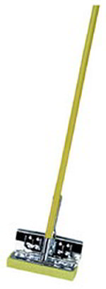 Carlisle 3699000 8-1/4-in Sponge Mop w/ Built-In Wringer & Enameled Wood Handle