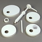 Carlisle 38310 Standard Pump Kit w/ 5-Lids & 1 Pump, 1/2 to 1-oz Per Pump, White