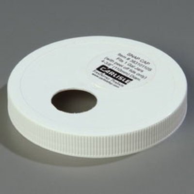 Carlisle 38310110S 4.33" Pump Dispenser Cap - Snap On, Plastic, White