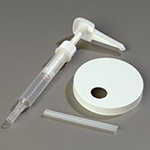 Carlisle 38310120P Pump & Lid Set w/ 120-mm Lid & Pump, 1/2 to 1-oz Per Pump, White