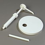 Carlisle 38310160P Standard Pump & Lid Set, 6-5/16-in Lid, White