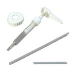 Carlisle 3831063P Standard Pump And Lid Set-Condiment, White