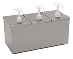 Carlisle 38623IB 3-Unit Insulated Dispenser, 3-Each Standard Pump & 2-qt Containers