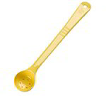 Carlisle 395704 1-oz Perforated Portion Spoon - Long Handle, Poly, Yellow