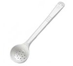 Carlisle 397102 3-oz Perforated Portion Spoon - Long Handle, Poly, White