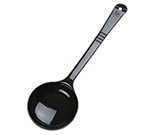 Carlisle 399003 6-oz Solid Portion Spoon - Long Handle, Poly, Black
