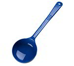 Carlisle 399214 8-oz Solid Portion Spoon - Long Handle, Poly, Blue