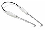 Carlisle 4014402 Drain Hole Cover Hook - Plastic Handles, Stainless/White