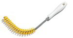 Carlisle 4016104 15-in Bent Elbow Brush w/ Plastic Handle, 1.5-in Diam., Yellow