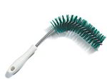 Carlisle 4016209 15-in Bent Elbow Brush w/ Plastic Handle, 2-in Diam., Green