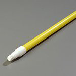 Carlisle 4022504 60-in Threaded Handle w/ Flex Tip, 1-in Diam., Yellow Fiberglass