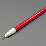 Carlisle 4022505 60-in Threaded Handle w/ Flex Tip, 1-in Diam., Red Fiberglass