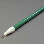 Carlisle 4022509 60-in Threaded Handle w/ Flex Tip, 1-in Diam., Green Fiberglass