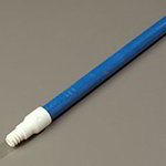Carlisle 4022514 60-in Threaded Fiberglass Flex-Tip Handle, Blue