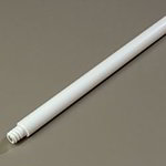 Carlisle 4023200 60-in Threaded Handle w/ Reinforced Tip, 1-in Diam., White