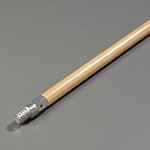 Carlisle 4027500 40-in Threaded Handle With Metal Tip, Wood