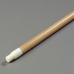 Carlisle 4028500 60-in Threaded Handle, 15/16-in Diam. & Nylon Tip, Wood