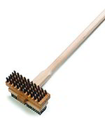 Carlisle 4029400 Sparta Double Broiler King Brush, Wood Handle