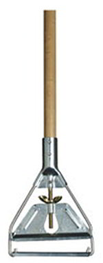 Carlisle 4034000 60-in Mop Handle w/ Metal Head, Wood