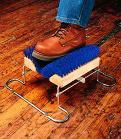 Carlisle 4042414 10" Boot 'N Shoe Brush - Blue