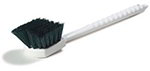 Carlisle 4050109 Hand Scrub Brush w/ 20-in Plastic Handle & Crimped Green Bristles