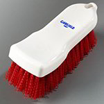 Carlisle 4052105 Kitchen Brush w/ 6-in Handle & Red Polyester Bristles