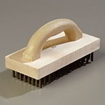 Carlisle 4067600 Butcher Block Brush w/ Steel Bristles, 4 x 9-in