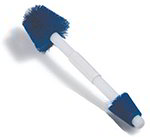 Carlisle 4067914 19-in Double End Valve Brush, Baton Handle & Stiff Blue Bristles