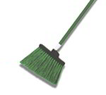 Carlisle 4108301 48-in Angle Broom w/ Unflagged Brown Bristles & Fiberglass Handle