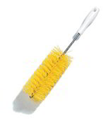 Carlisle 4119701 15-in Straight Fitting Brush, Brown Bristles, 3-in Diam., Plastic
