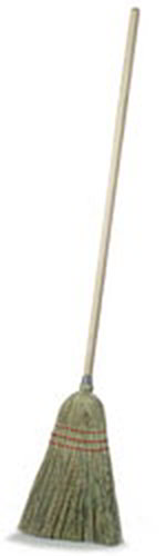 Carlisle 4134967 55-in Upright Kitchen-Maid Broom w/ Straw Corn Blend Bristles