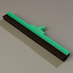 Carlisle 4156709 18-in Hygienic Floor Squeegee, Green Plastic & Double Foam