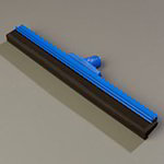 Carlisle 4156714 18-in Hygienic Floor Squeegee, Blue Plastic & Double Foam
