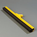 Carlisle 4156804 24-in Hygienic Floor Squeegee, Yellow Plastic & Double Foam