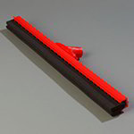Carlisle 4156805 24-in Hygienic Floor Squeegee, Red Plastic & Double Foam
