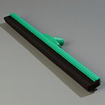 Carlisle 4156809 24-in Hygienic Floor Squeegee, Green Plastic & Double Foam