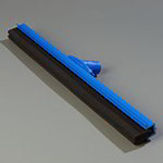 Carlisle 4156814 24-in Hygienic Floor Squeegee, Blue Plastic & Double Foam