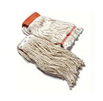 Carlisle 369820B00 4-Ply Mop Head w/ Cut-End, Narrow Banded Cotton Yarn, #20