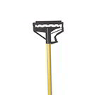 Carlisle 4166425 60-in Quick-Release Mop Handle, Tan Fiberglass