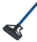 Carlisle 4166414 60-in Quick-Release Mop Handle, Blue Fiberglass