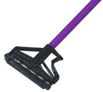 Carlisle 4166468 60" Mop Handle - Flexible Plastic Head, Fiberglass, Purple