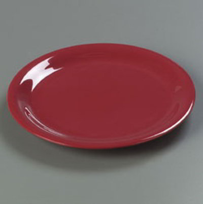 Carlisle 4302458 Palette Designer Displayware Dinner Plate, 12 in dia, Melamine, Roma Red
