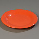 Carlisle 4301652 7.5-in Salad Plate w/ Wide Rim, NSF, Sunset Orange Melamine