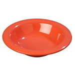 Carlisle 4304052 8-oz Rim Melamine Soup Bowl, Sunset Orange