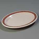 Durus Designer Platter, 9-1/2 x 7-1/4 in, Oval, Melamine, Sierra Sand on Sand