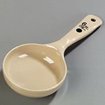 Carlisle 433006 6-oz Solid Portion Server w/ Short Handle, Beige