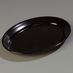 Carlisle 4356003 Dallas Ware Platter, 12 x 8-1/2 in, Oval, Melamine, NSF, Black
